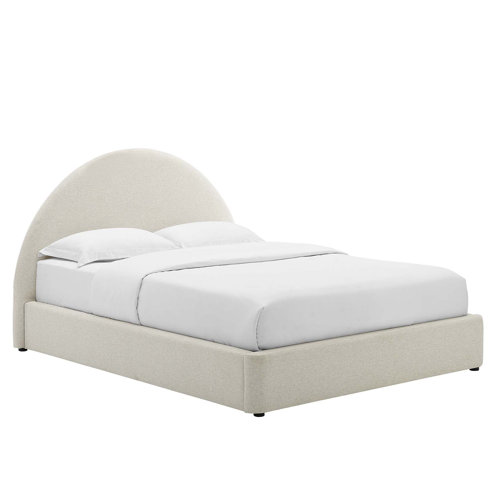 Resort Upholstered Fabric Arched Round King Platform Bed By Modway - MOD-7134