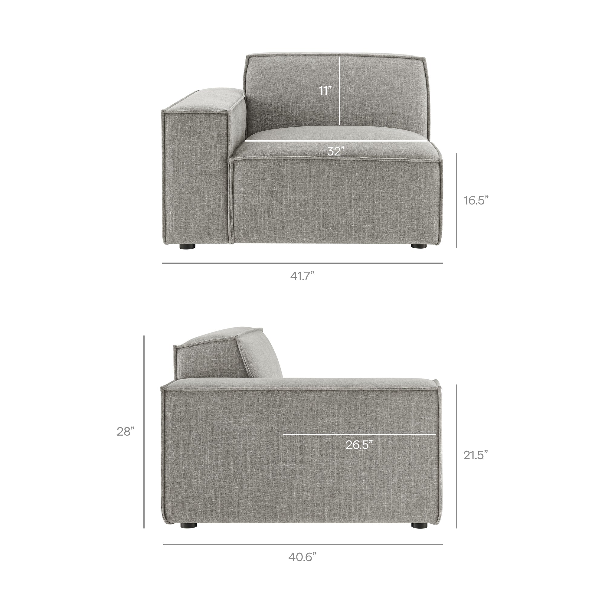 Restore 2-Piece Performance Fabric Upholstered Modular Loveseat by Modway - Image 39
