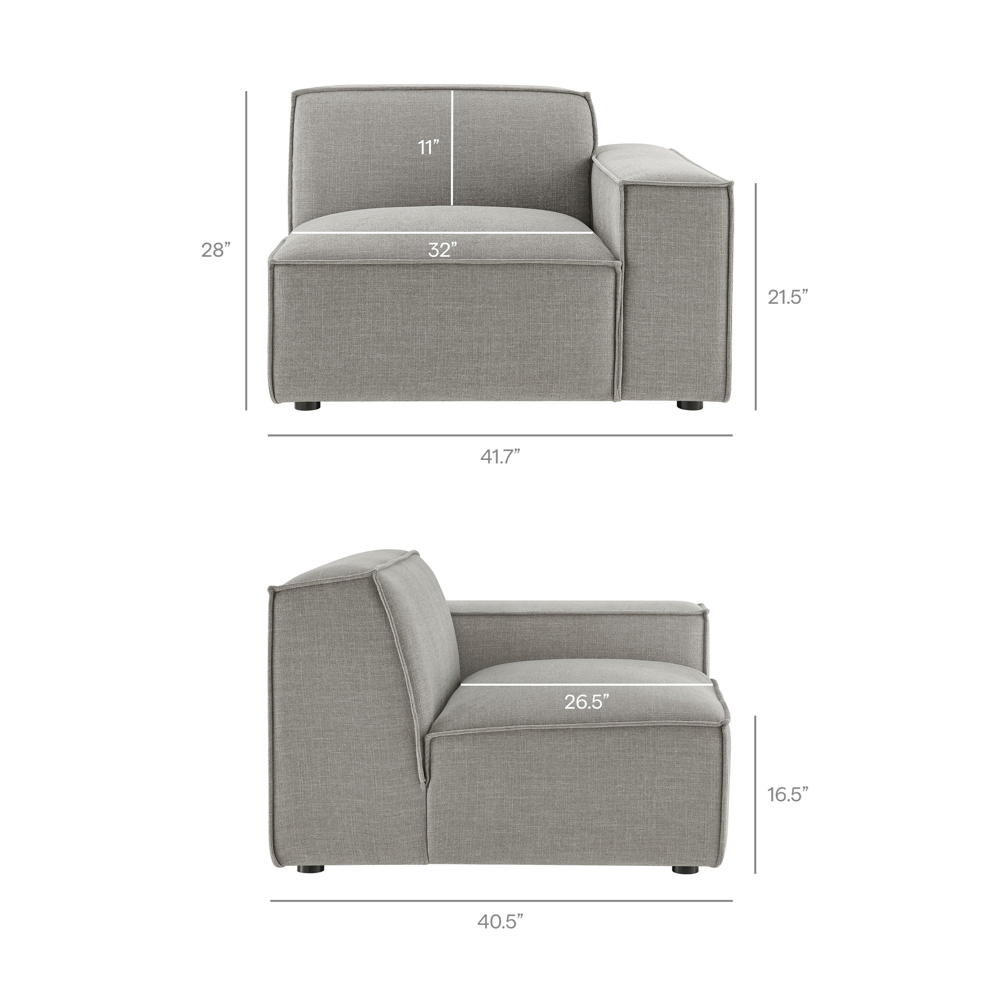 Restore 2-Piece Performance Fabric Upholstered Modular Loveseat by Modway - Image 40