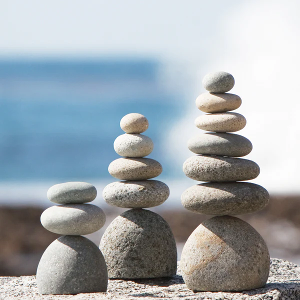 Rock Cairns Set of 3 By Garden Age Supply
