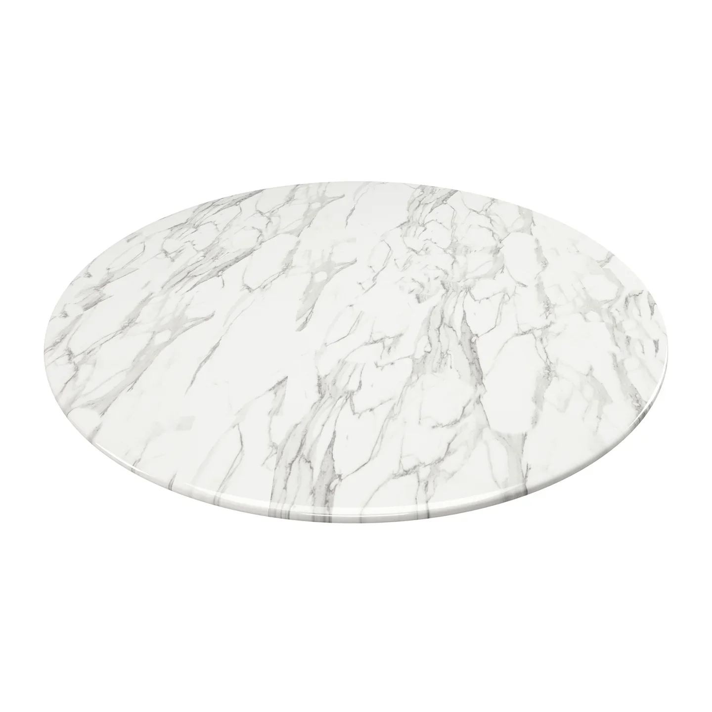 Rose 40" Round Marble Dining Table, Black Base By World Modern Design - Image 4