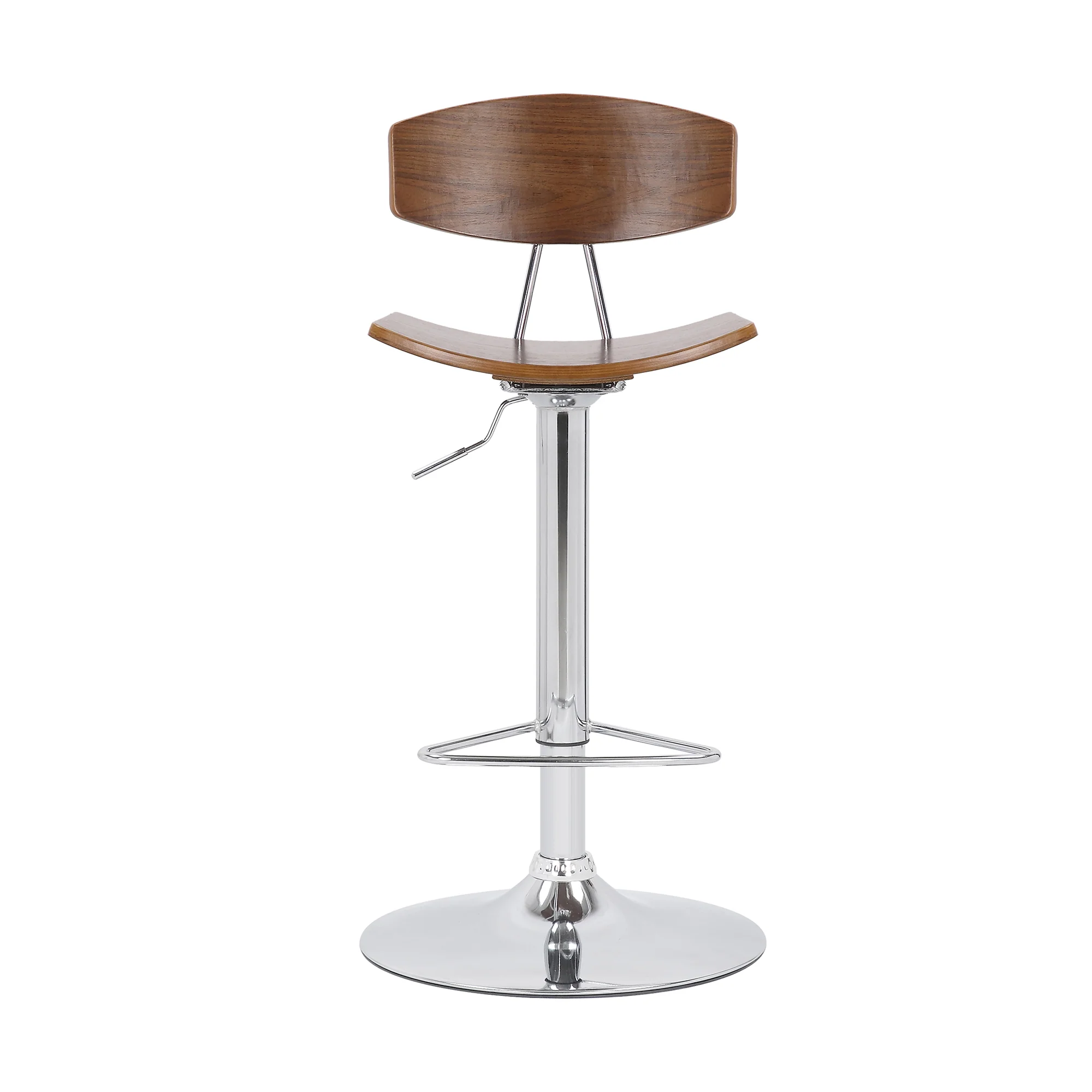 Saddle Seat Metal Barstool With Adjustable Height Brown By Benzara - Image 2