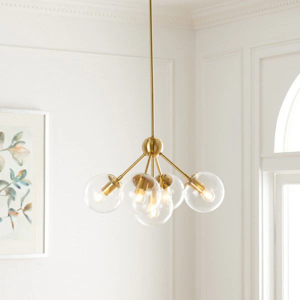 Safavieh Aderynn Chandelier - Antique Brass