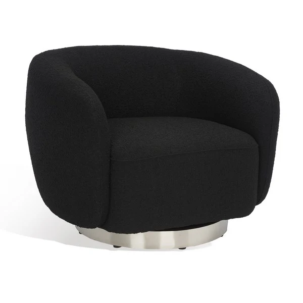 Safavieh Bernard Swivel Accent Chair - Black