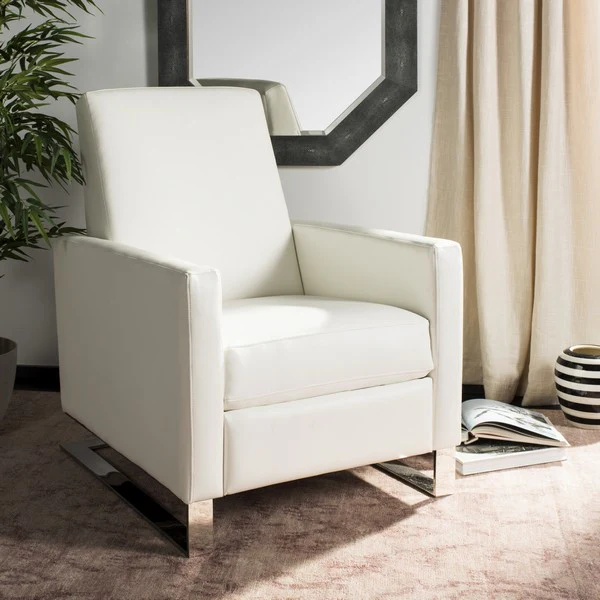 Safavieh Brenton Recliner Chair - White
