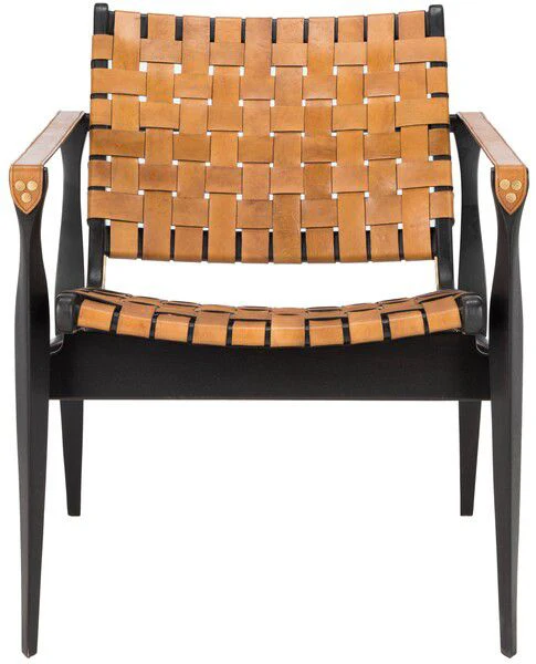 Safavieh Dilan Safari Chair - Black - Image 2
