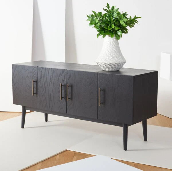 Safavieh Doderick Mid-Century Media Sta - Black