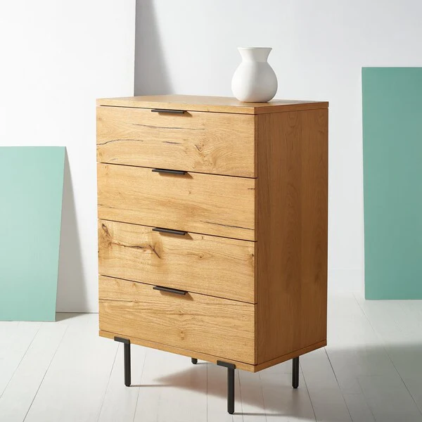 Safavieh Elizabella 4 Drawer Wood Chest - Oak