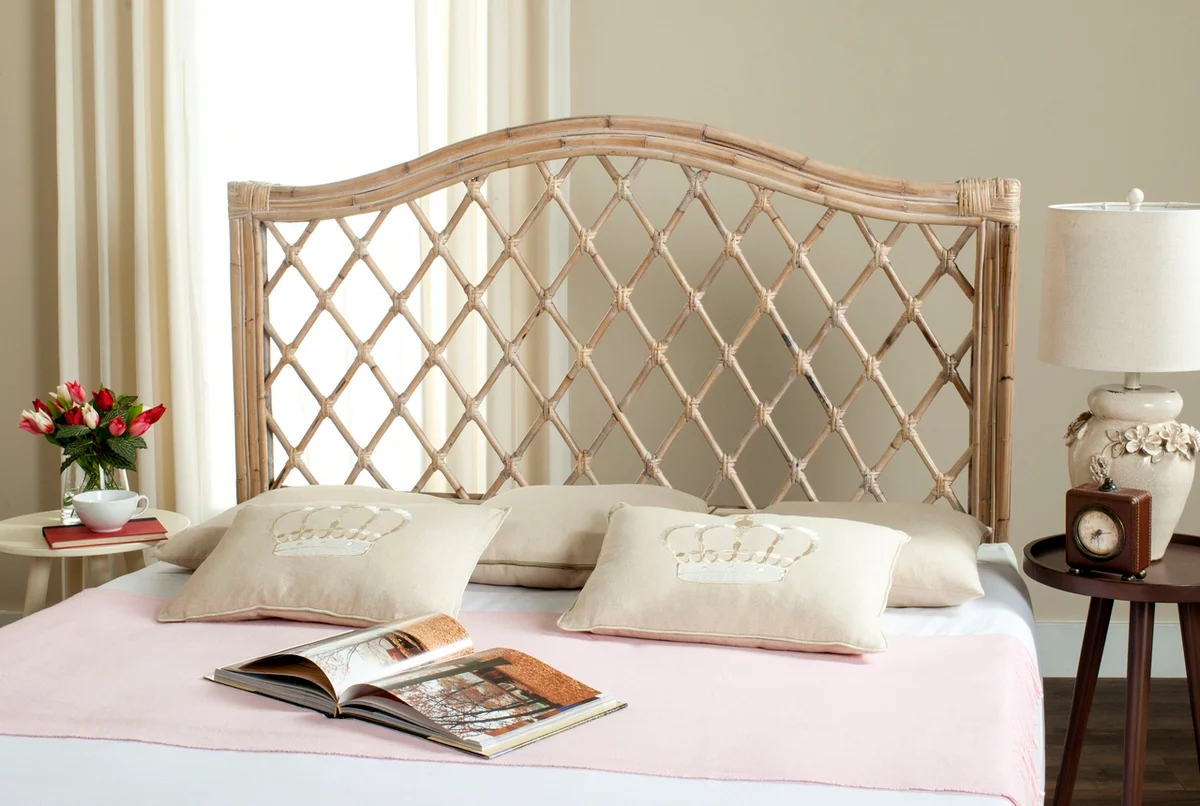 Safavieh Gabrielle Headboard Queen Size - White Washed