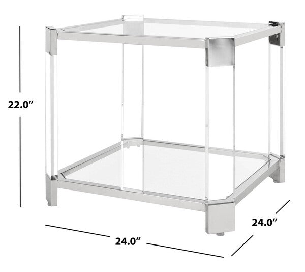 Safavieh Gianna Acrylic End Table - Clear - Image 4