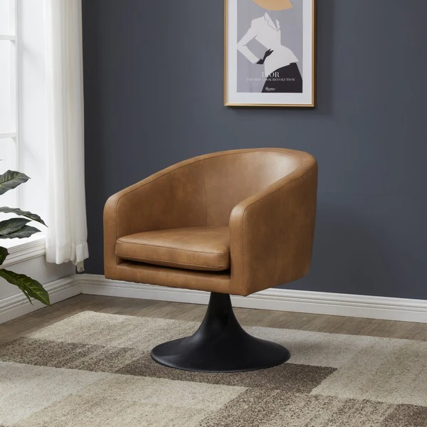 Safavieh Gonzalez Pedastal Chair - Light Brown