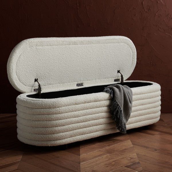 Safavieh Jaymie Storage Bench - Ivory