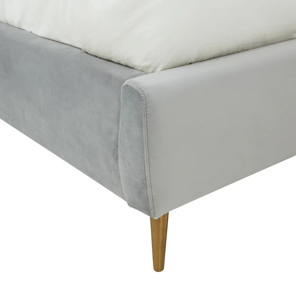 Safavieh Rosabella Channel Tufted Bed - Light Gray - Image 4