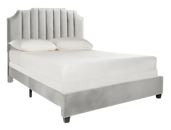 Safavieh Streep Fabric Bed Full Size - Grey - Image 2