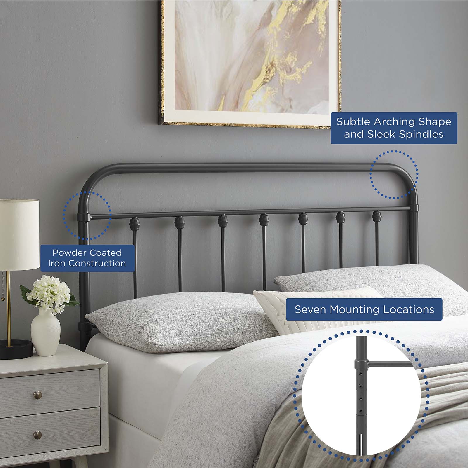 Sage Full Metal Headboard By Modway - MOD-6153 - Image 18