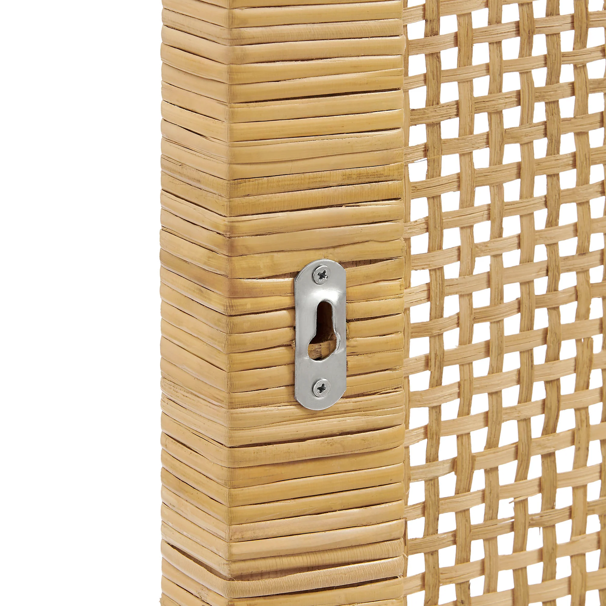 Sandy Wall Mounted Wood and Rattan Twin Size Headboard by Modway - Image 4