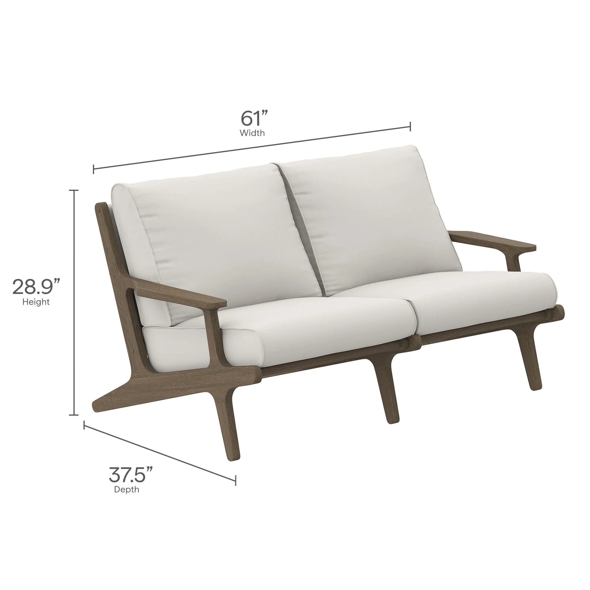 Saratoga 4-Piece Outdoor Patio Teak Wood Furniture Set by Modway - Image 6