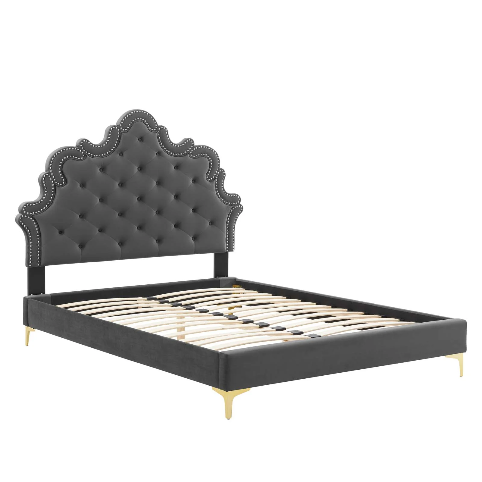 Sasha Button-Tufted Performance Velvet King Bed By Modway - MOD-6832 - Image 5