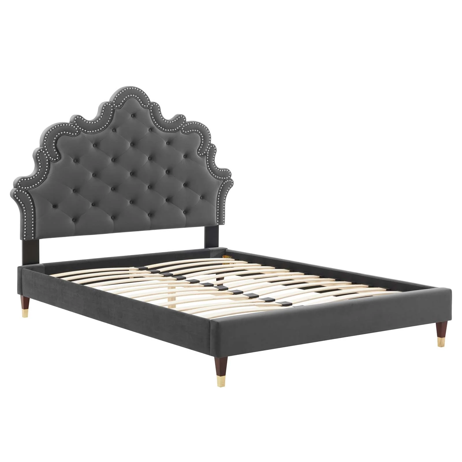 Sasha Button-Tufted Performance Velvet King Bed By Modway - MOD-6837 - Image 5