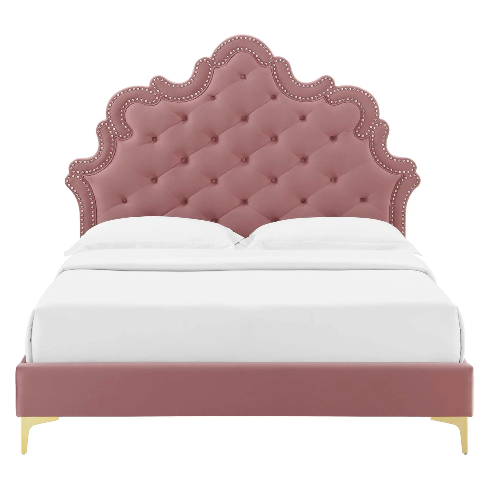 Sasha Button-Tufted Performance Velvet Queen Bed By Modway - MOD-6817 - Image 18