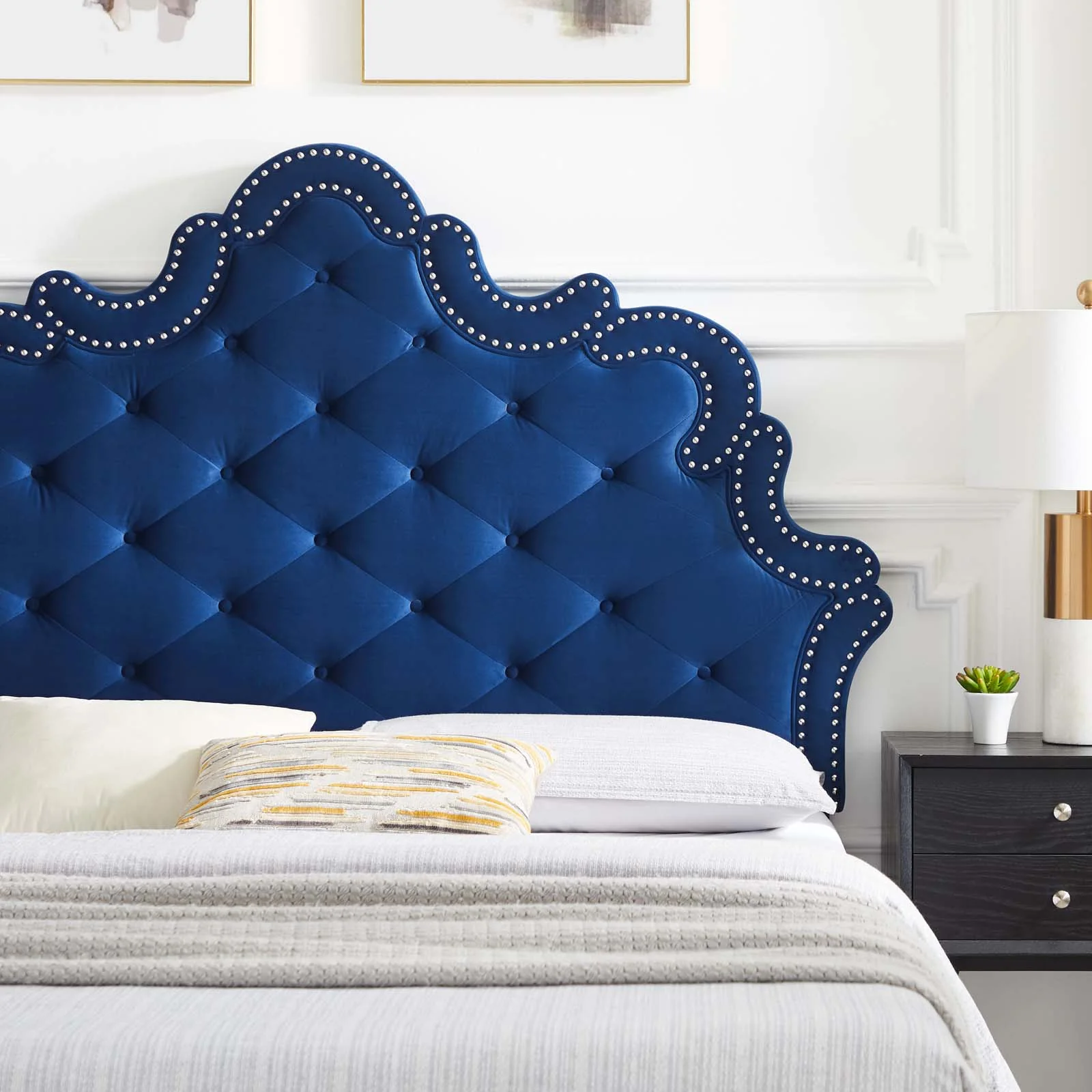 Sasha Button-Tufted Performance Velvet Queen Bed By Modway - MOD-6817 - Image 25