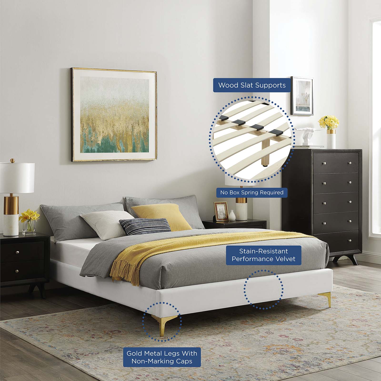 Sasha Button-Tufted Performance Velvet Queen Bed By Modway - MOD-6817 - Image 37