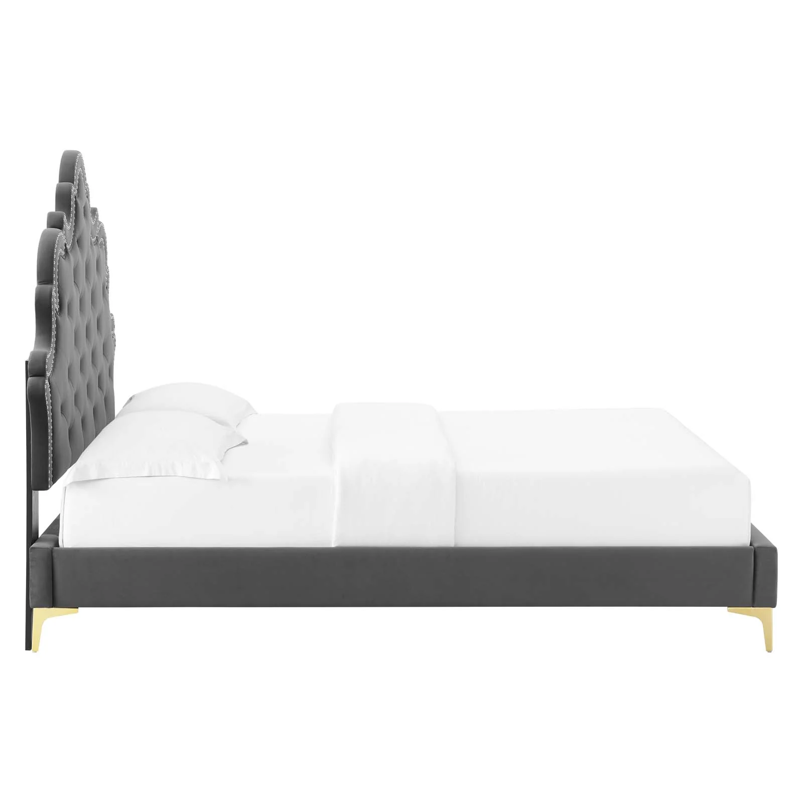 Sasha Button-Tufted Performance Velvet Queen Bed By Modway - MOD-6817 - Image 6