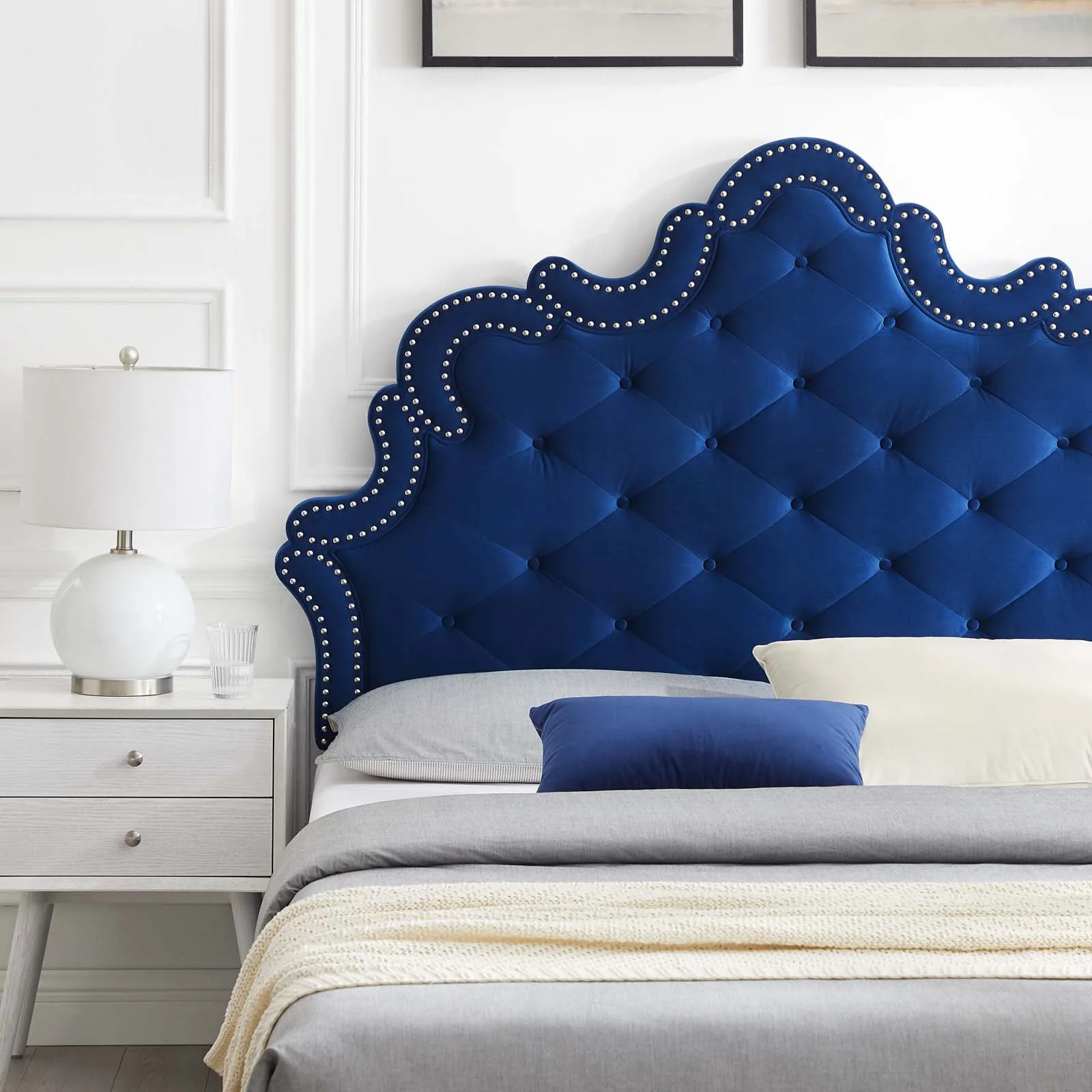 Sasha Button-Tufted Performance Velvet Queen Bed By Modway - MOD-6827 - Image 25