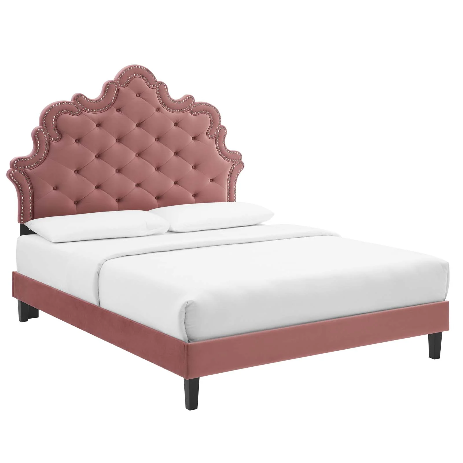 Sasha Button-Tufted Performance Velvet Twin Bed By Modway - MOD-6797 - Image 12