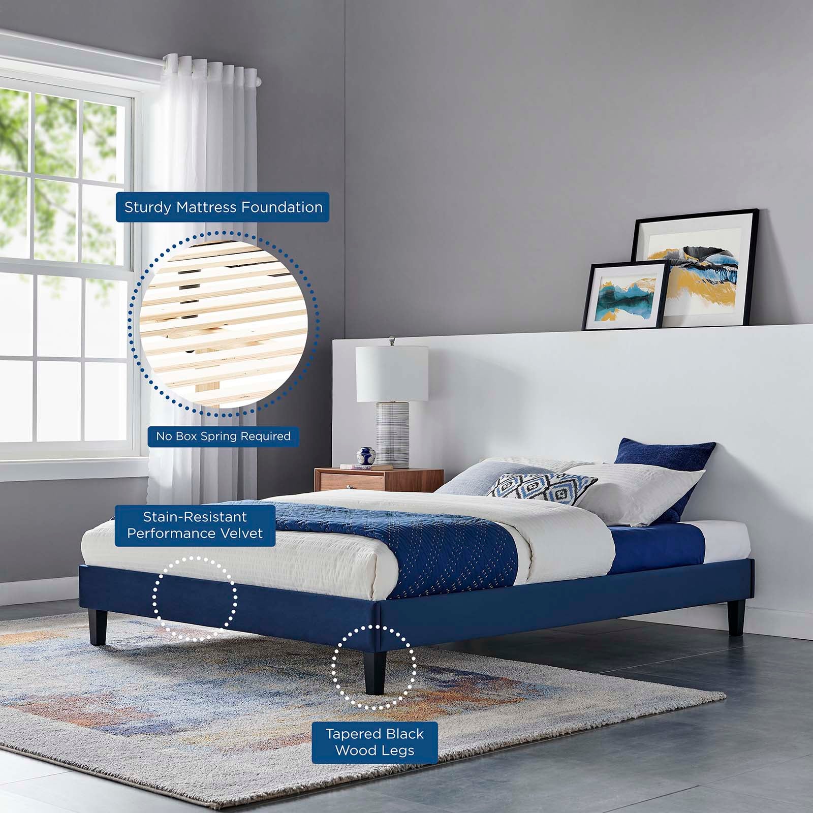 Sasha Button-Tufted Performance Velvet Twin Bed By Modway - MOD-6797 - Image 25