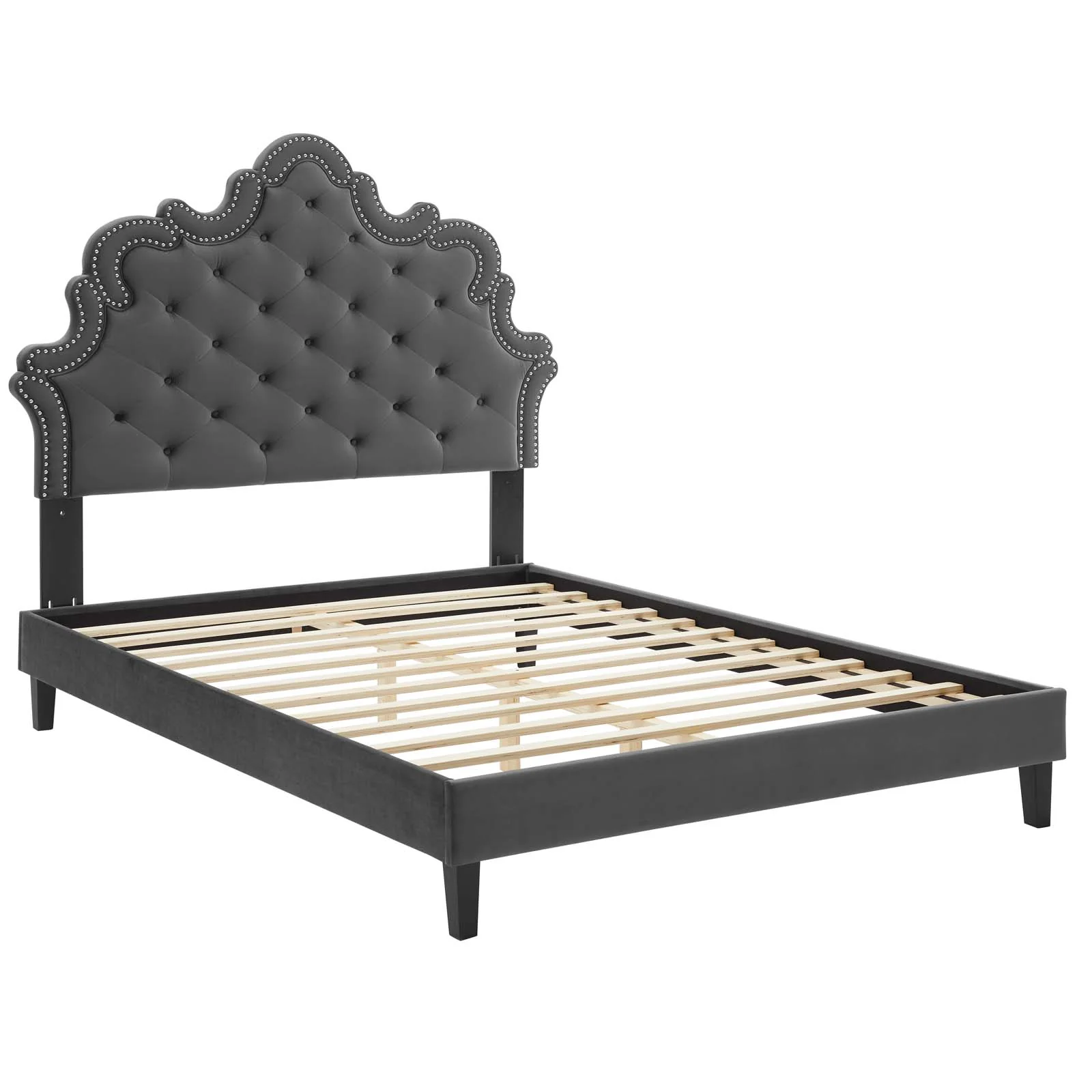 Sasha Button-Tufted Performance Velvet Twin Bed By Modway - MOD-6797 - Image 5