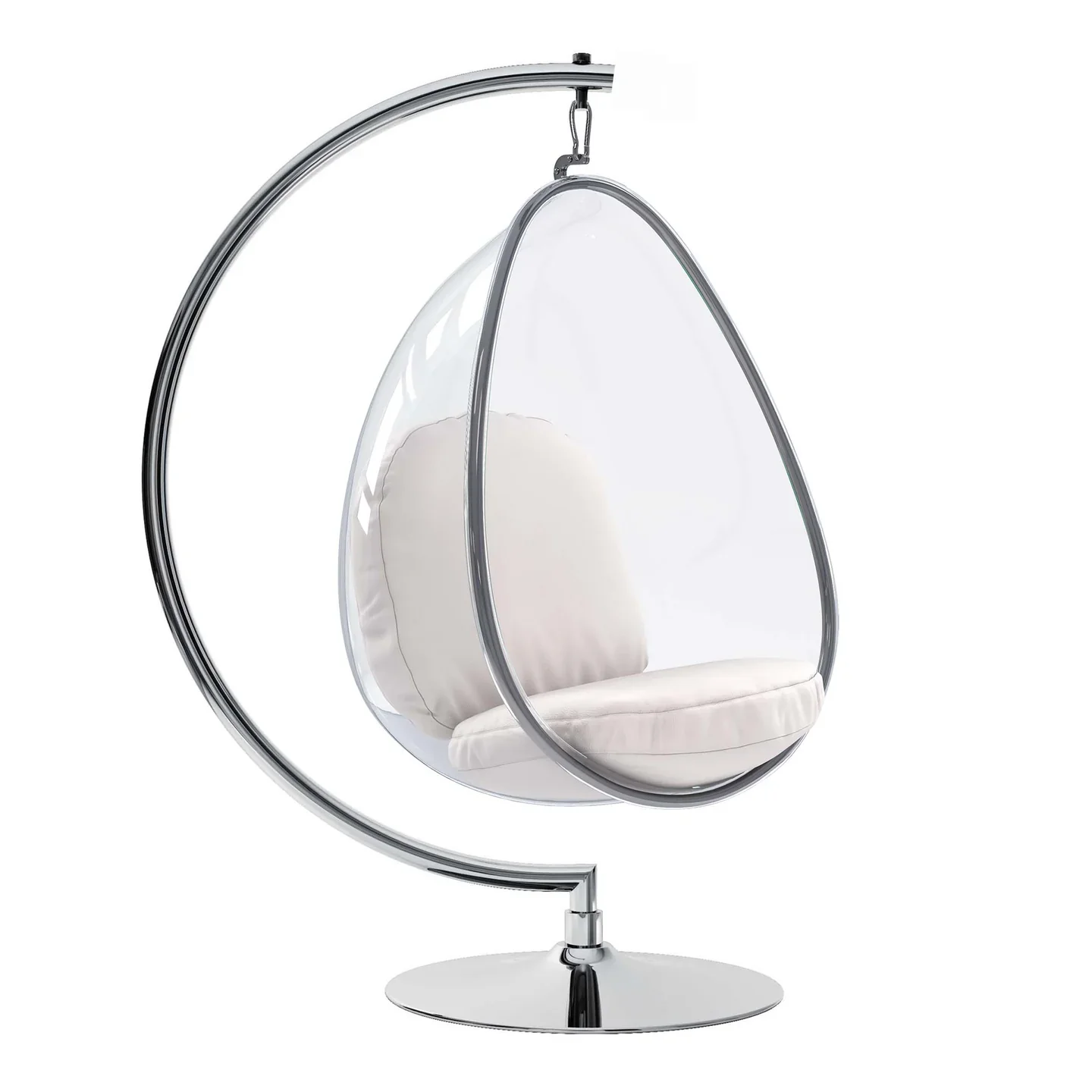 Scoop Chair With Stand, White By World Modern Design