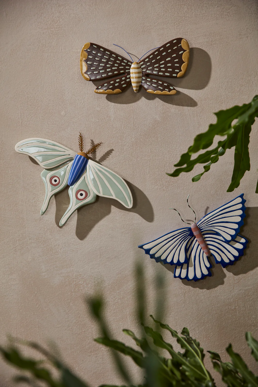 Sculpted Moth Wall Art Set of 2 By Accent Decor - Image 4