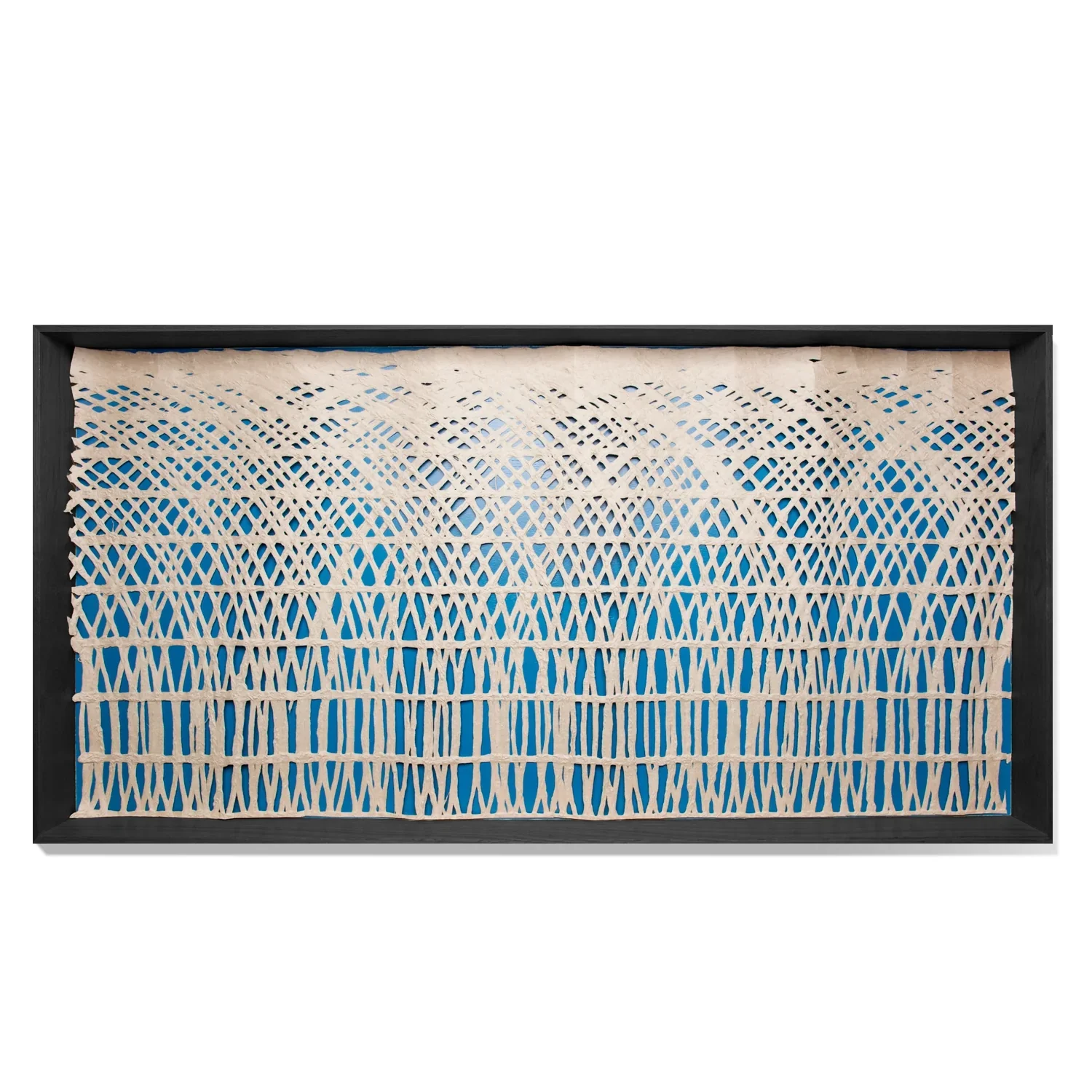 Shadow Box w/ Painted Interior & Curva Paper By Gold Leaf