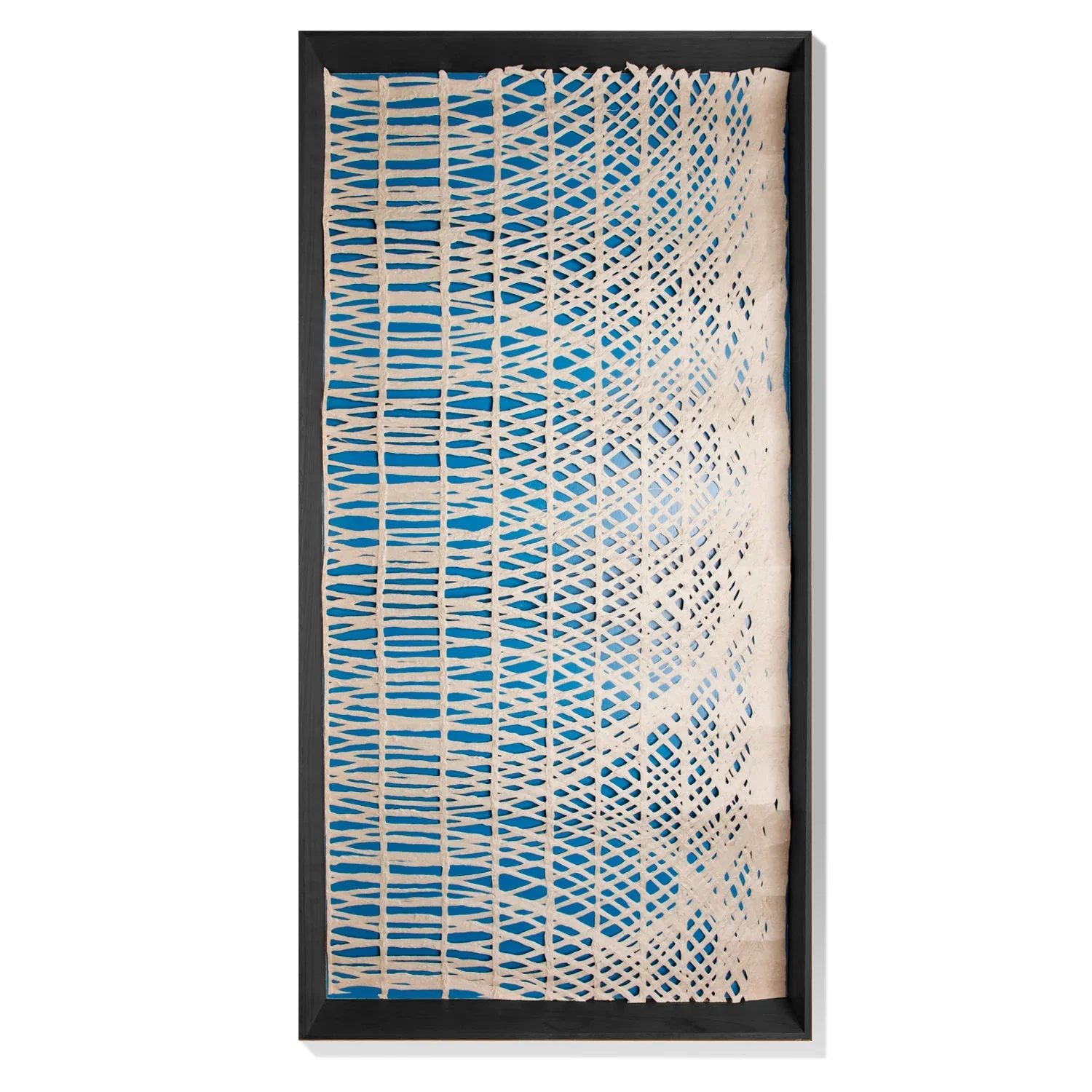 Shadow Box w/ Painted Interior & Curva Paper By Gold Leaf - Image 3