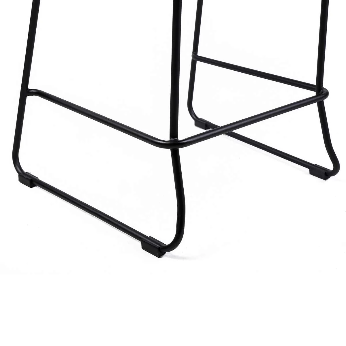 Shasta 26" Outdoor Metal and Black Rope Stackable Counter Stool - Set of 2 By Armen Living - Image 8