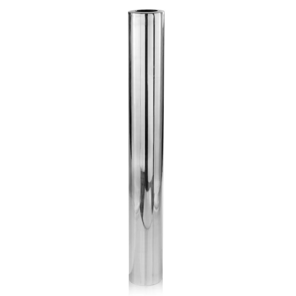 Silver Aluminum Cylinder Table Vase By Homeroots - Image 5