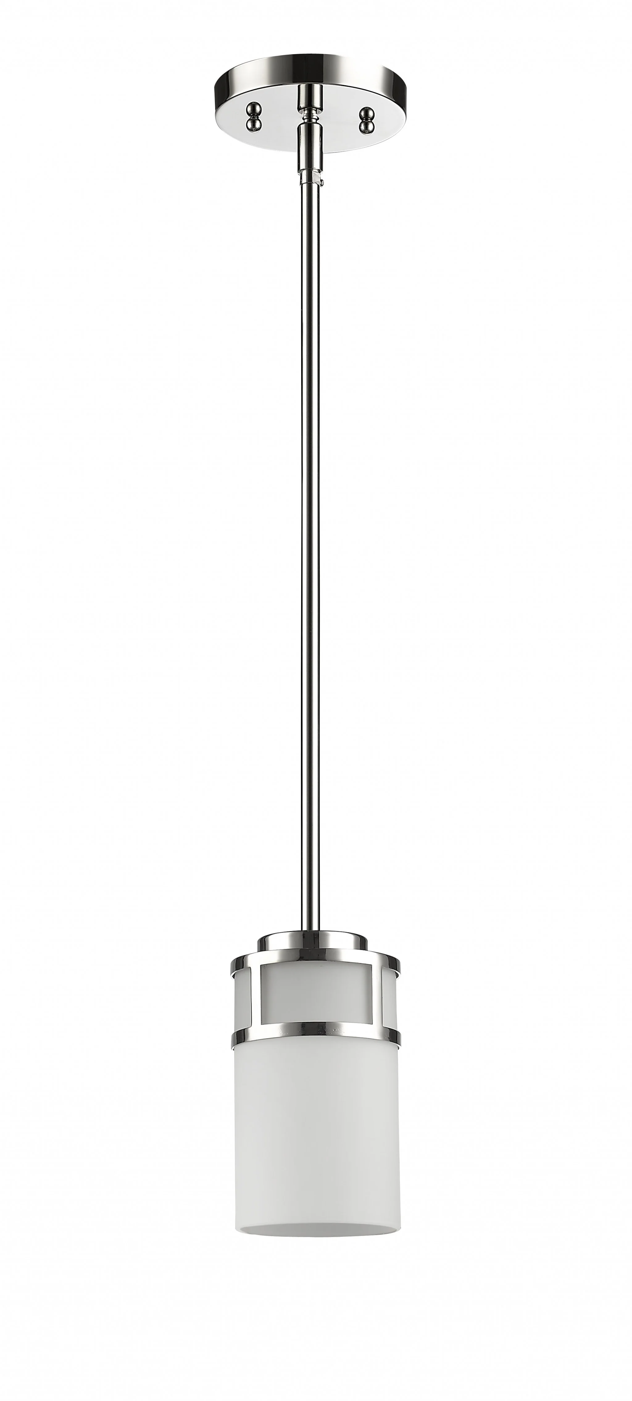 Silver Minimalist Cylindrical Hanging Light By Homeroots