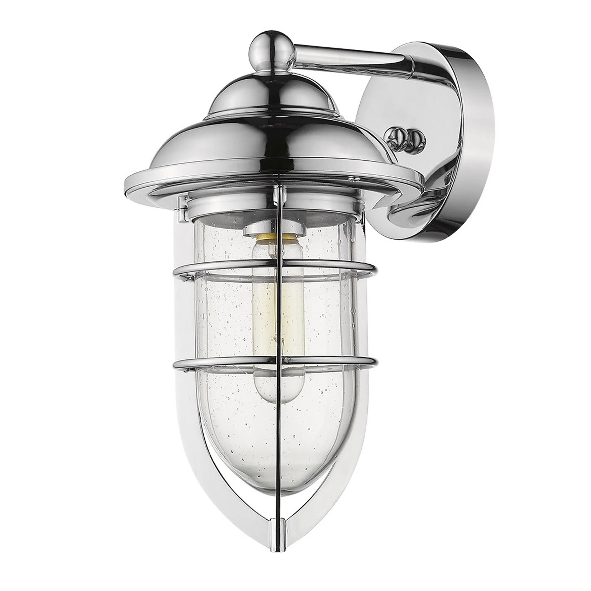 Silver Teardrop Shape Wall Sconce By Homeroots