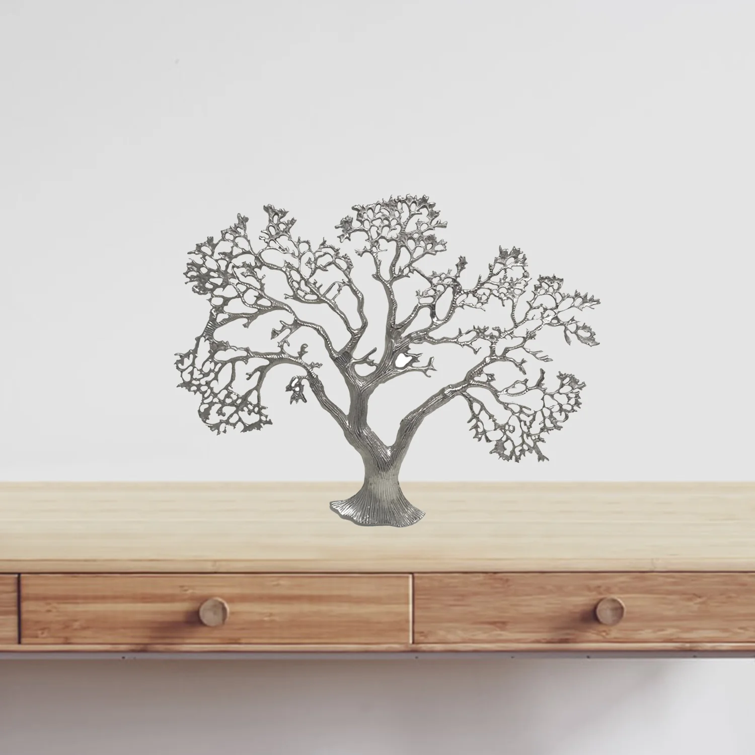 Silver Tree Wall Sculpture By Homeroots