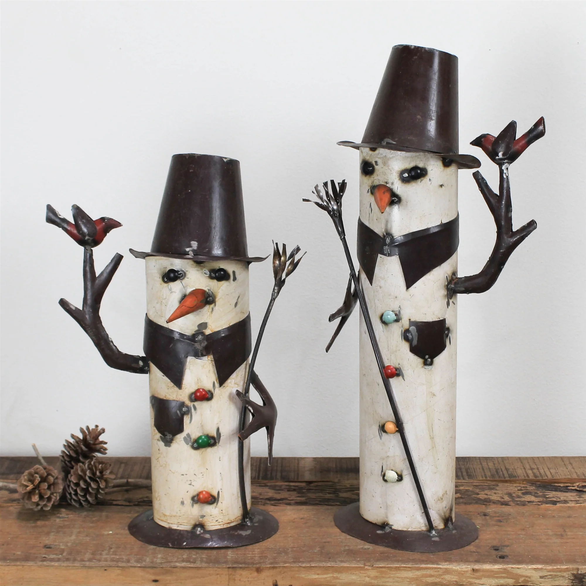 Snowman, Iron - Small Set Of 2 By HomArt