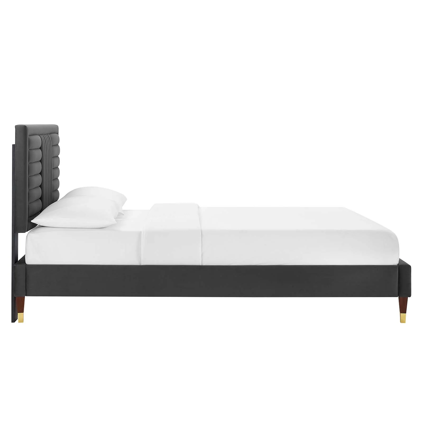 Sofia Channel Tufted Performance Velvet Full Platform Bed By Modway - MOD-6995 - Image 3