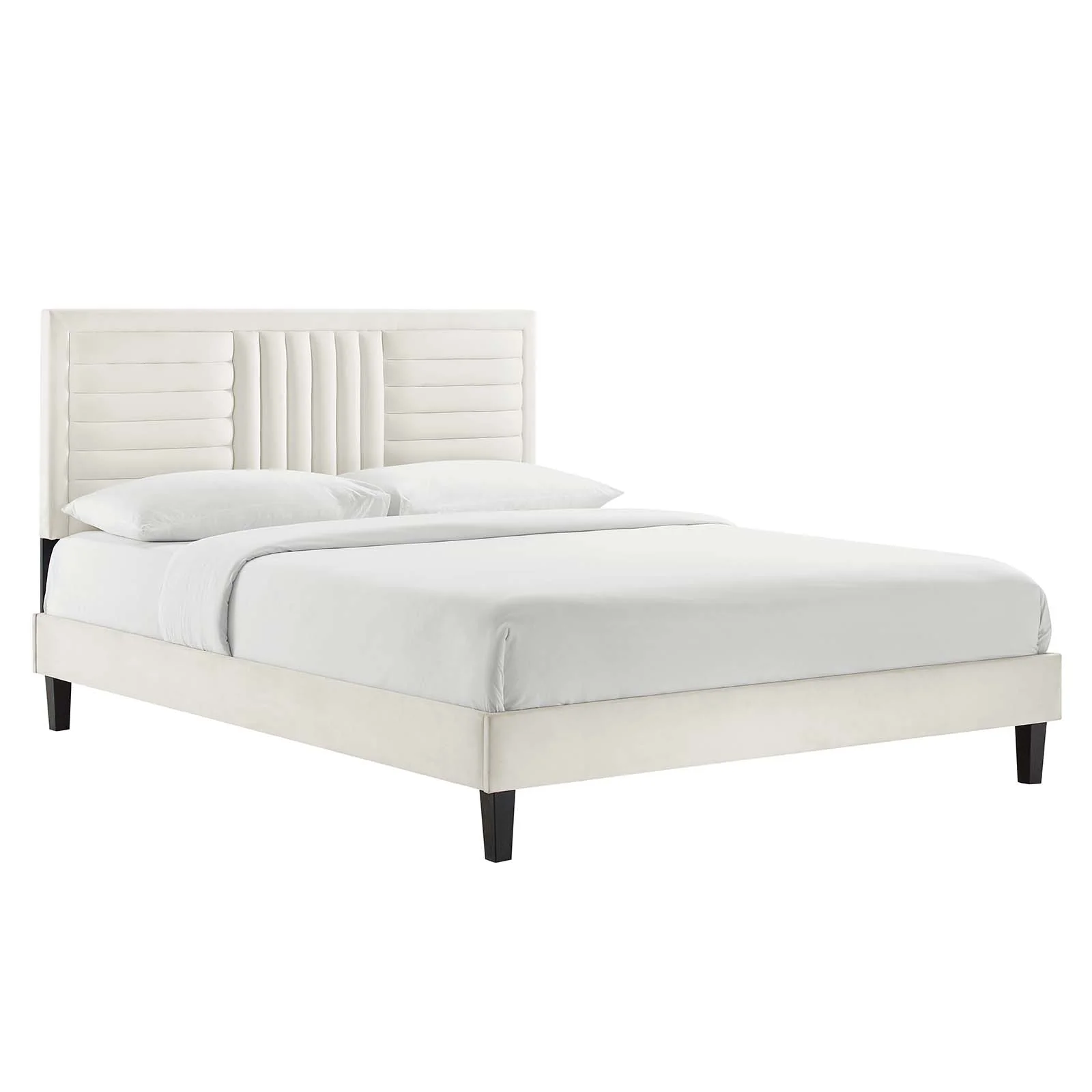 Sofia Channel Tufted Performance Velvet King Platform Bed By Modway - MOD-7011 - Image 24