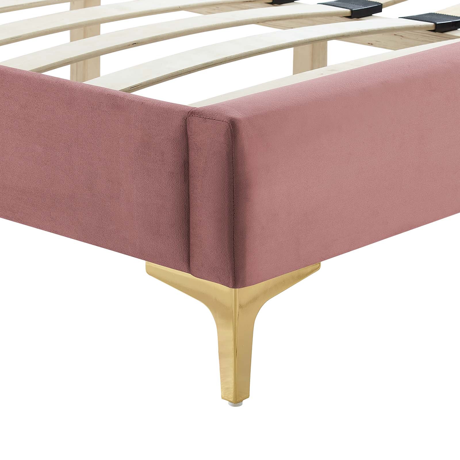 Sofia Channel Tufted Performance Velvet King Platform Bed By Modway - MOD-7015 - Image 13