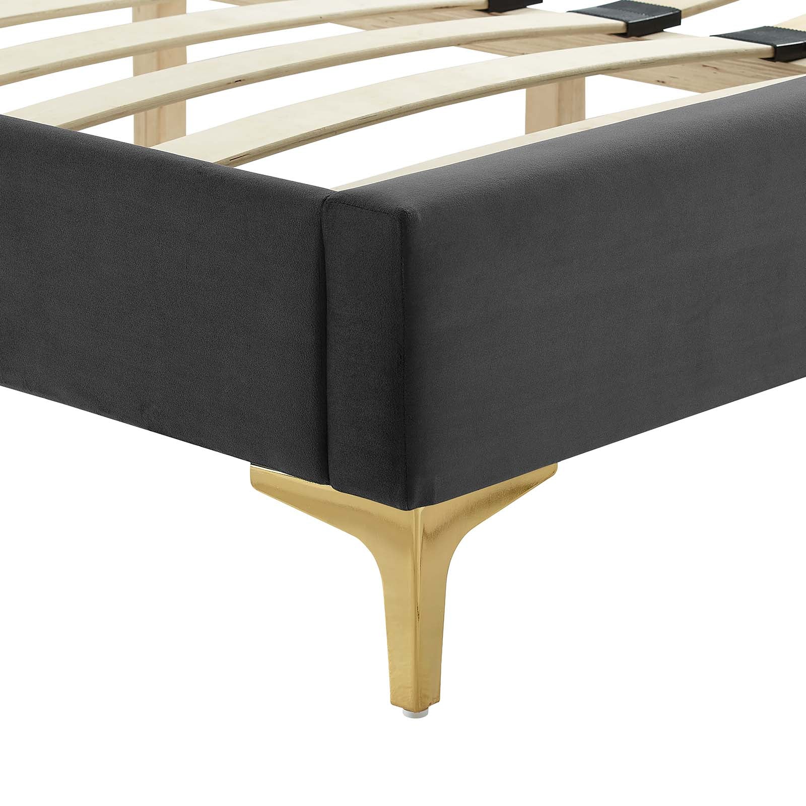 Sofia Channel Tufted Performance Velvet King Platform Bed By Modway - MOD-7015 - Image 6