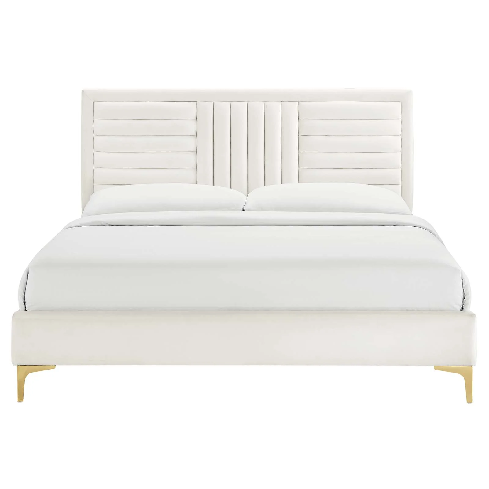 Sofia Channel Tufted Performance Velvet Queen Platform Bed By Modway - MOD-6979 - Image 27