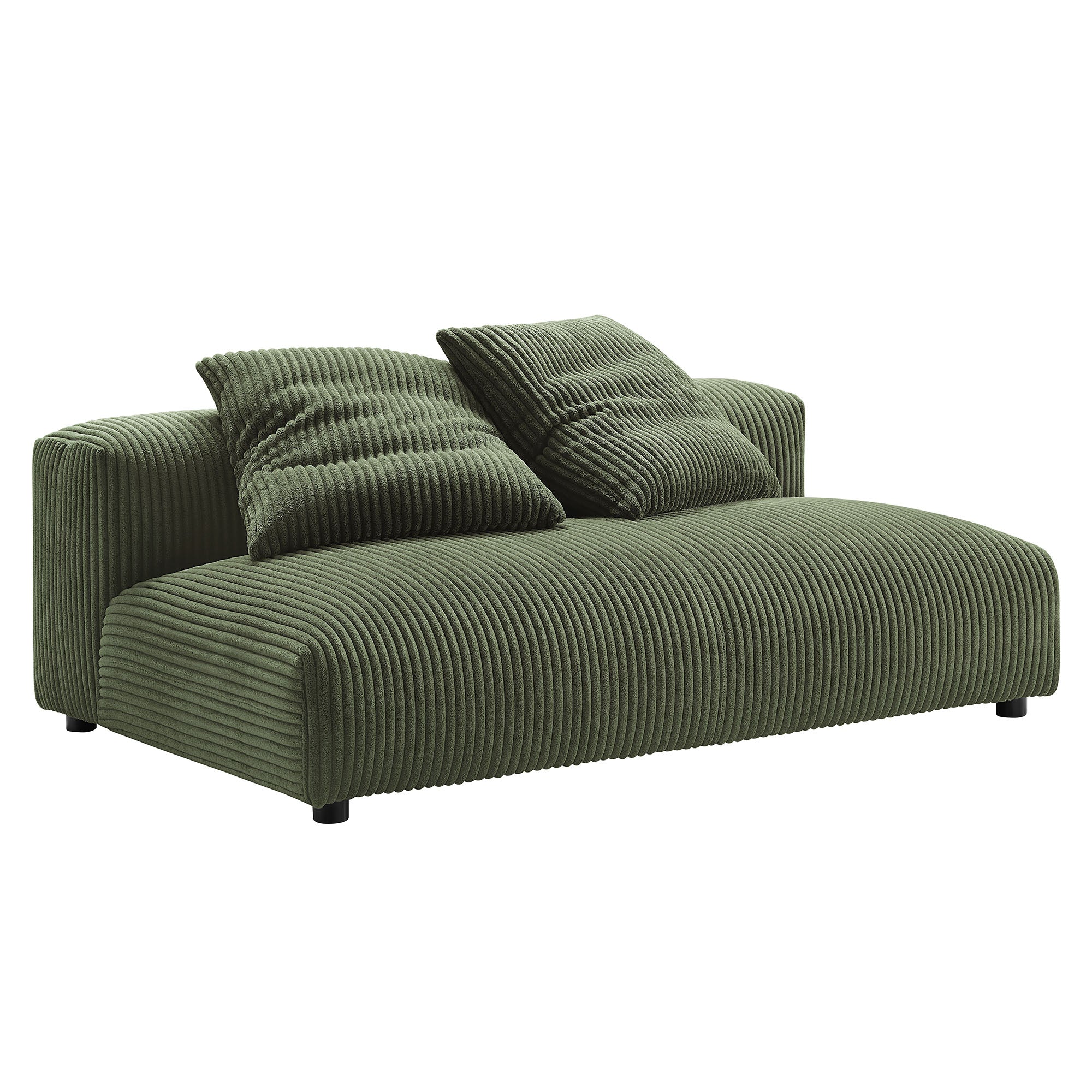 Solace Modular Corduroy Upholstered Armless Loveseat by Modway - Image 10