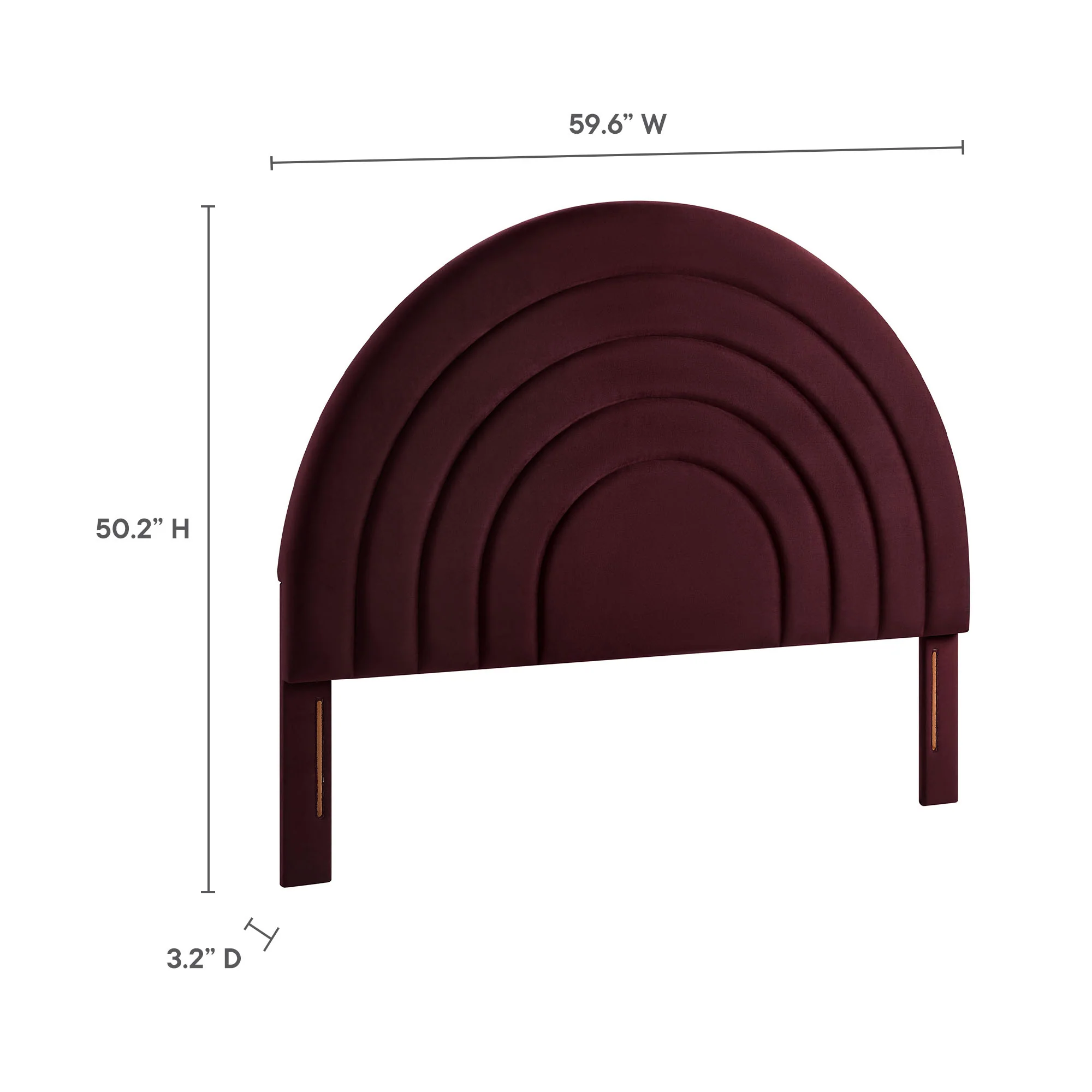 Solana Arched Performance Velvet Full Headboard by Modway - Image 28