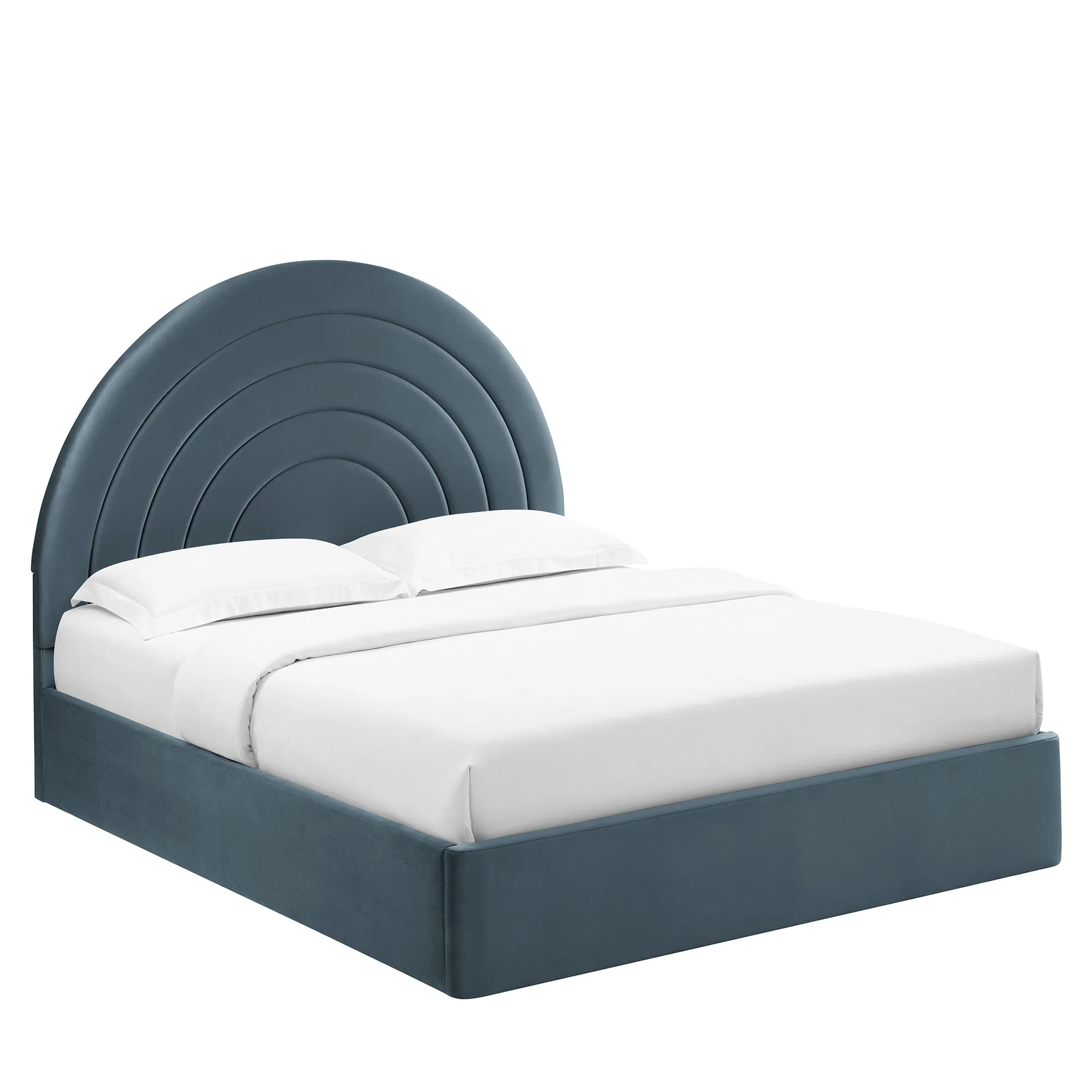 Solana Arched Performance Velvet Full Platform Bed by Modway - Image 10
