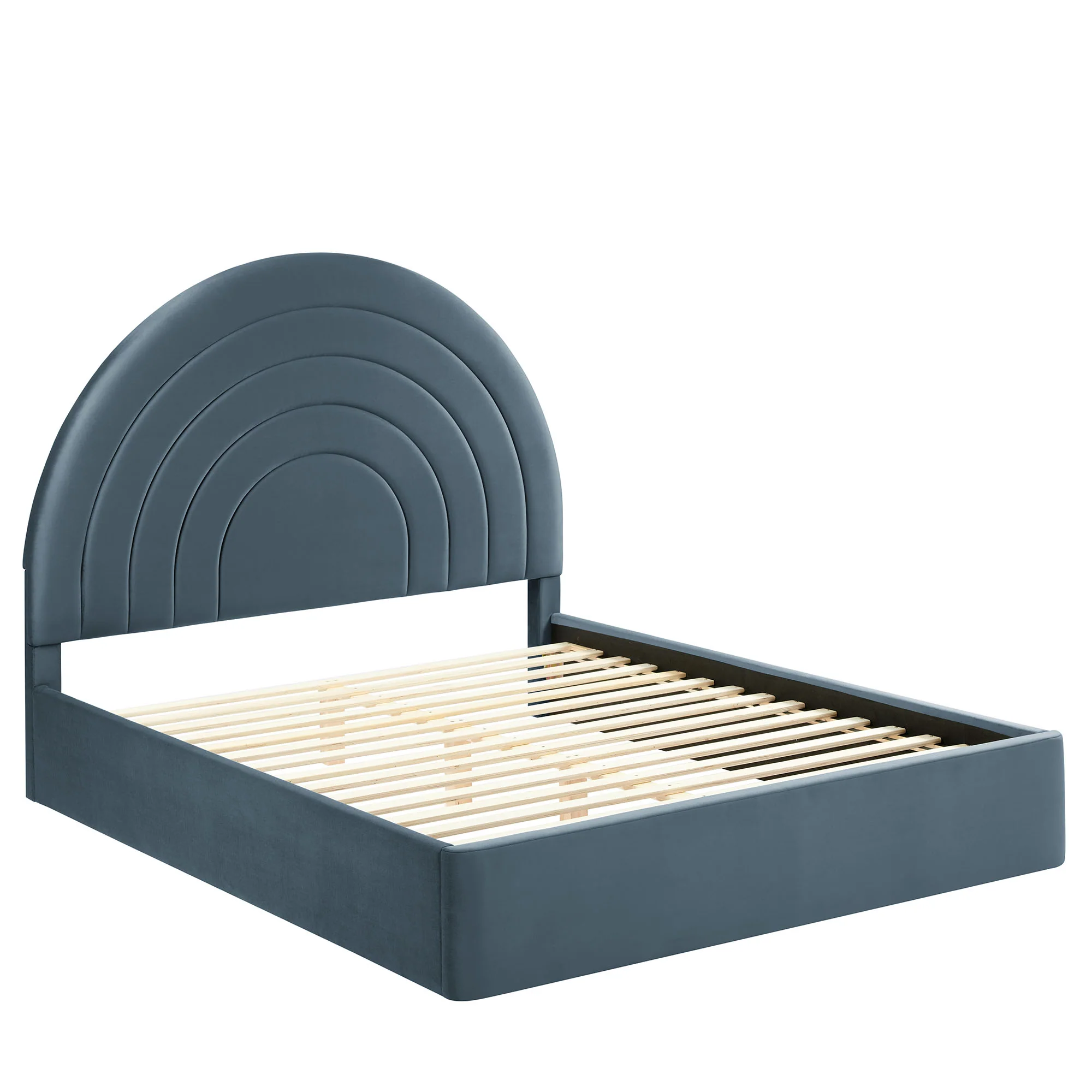 Solana Arched Performance Velvet Full Platform Bed by Modway - Image 11